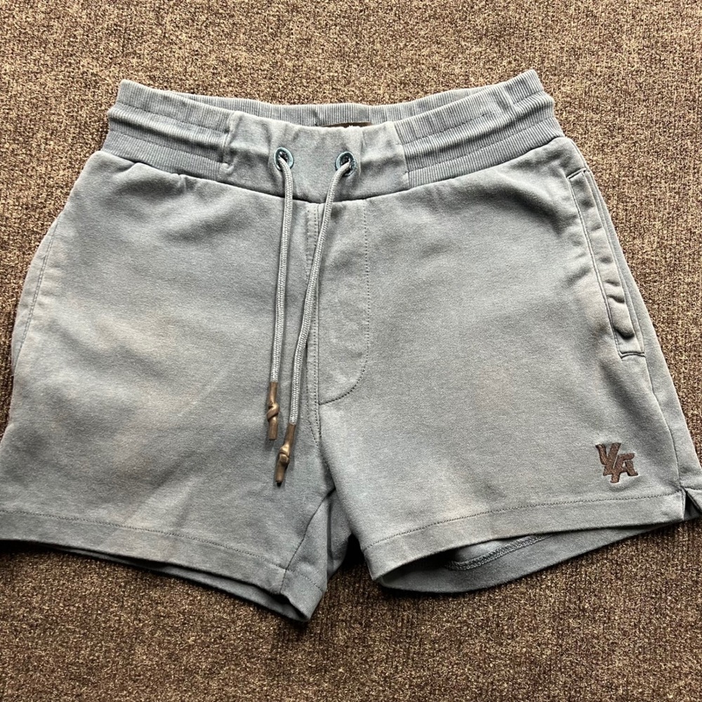 YoungLA Mens Large Blue Cotton Blend Sweat Shorts Gym Athletic 2729